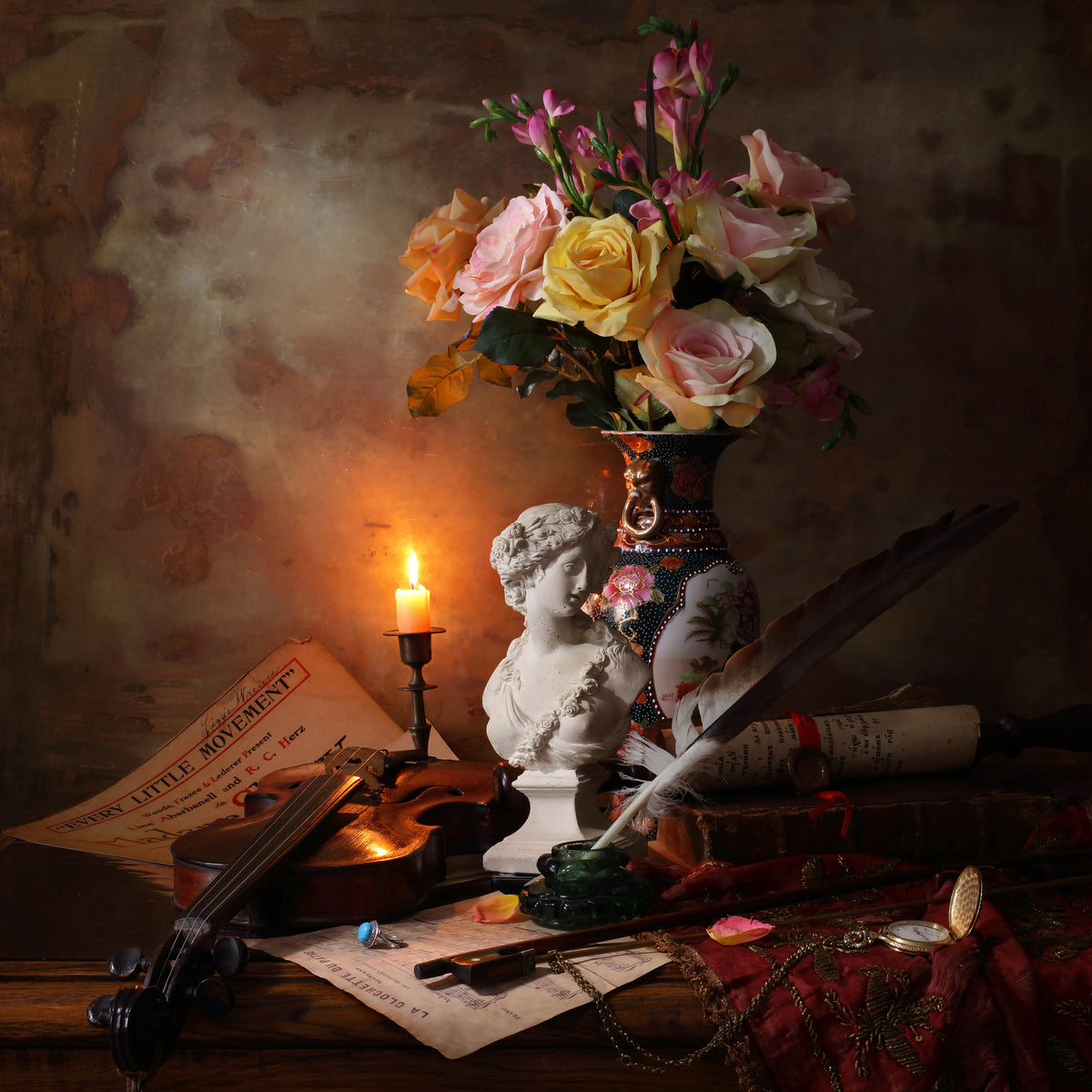 9-piece-canvas-print-still-life-with-bust-and-flowers