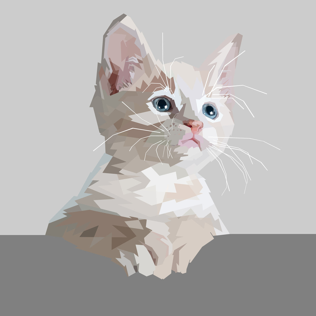 aluminium-print-artwork-cat
