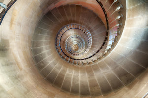 aluminium-print-spiral-staircase