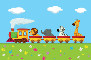 acrylic-print-animal-train