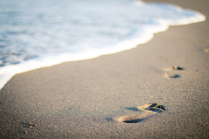 modern-3-piece-acrylic-print-footprints-in-the-sand-on-the-beach