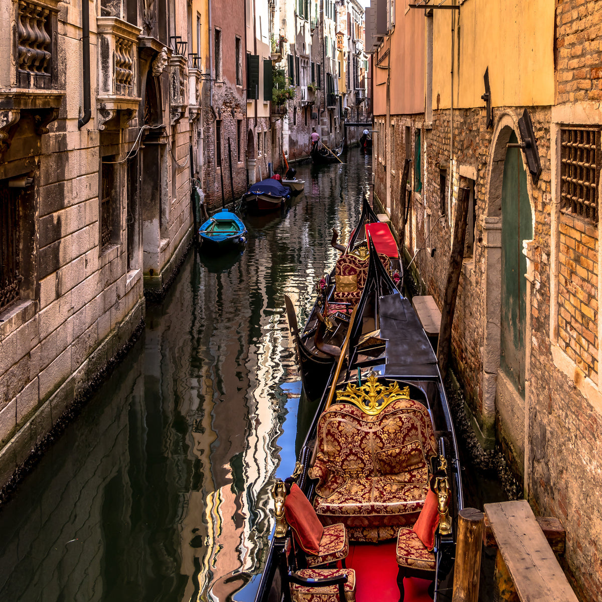 4-piece-acrylic-print-the-gondolas-of-venice