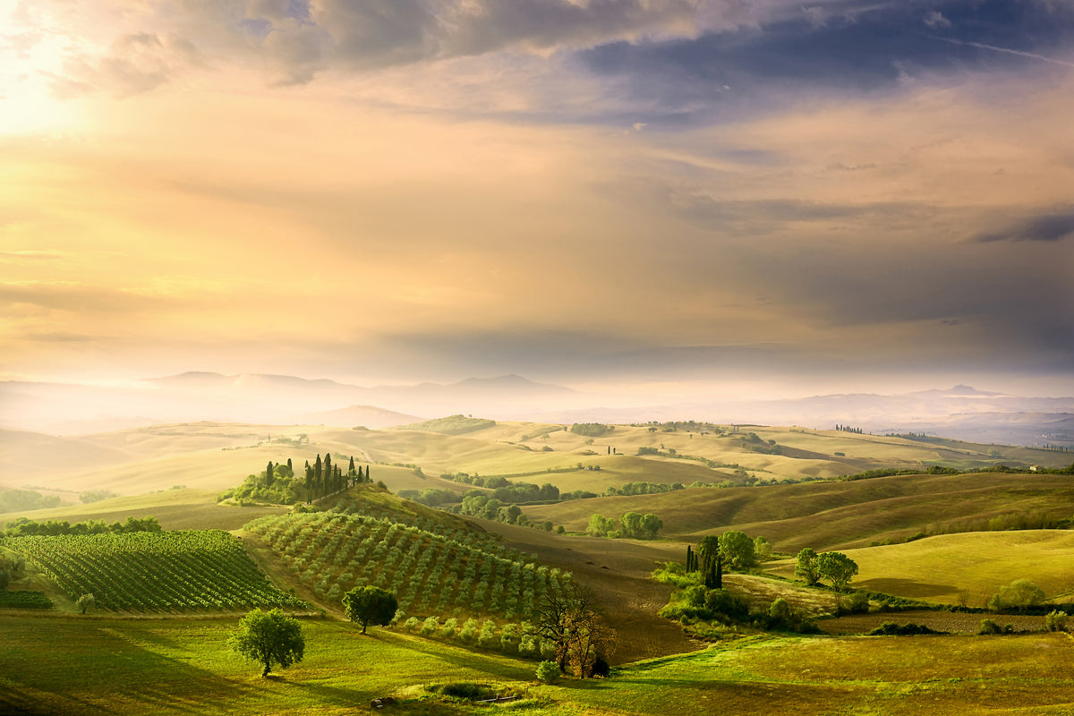 modern-3-piece-aluminium-print-podere-belvedere-sunrise