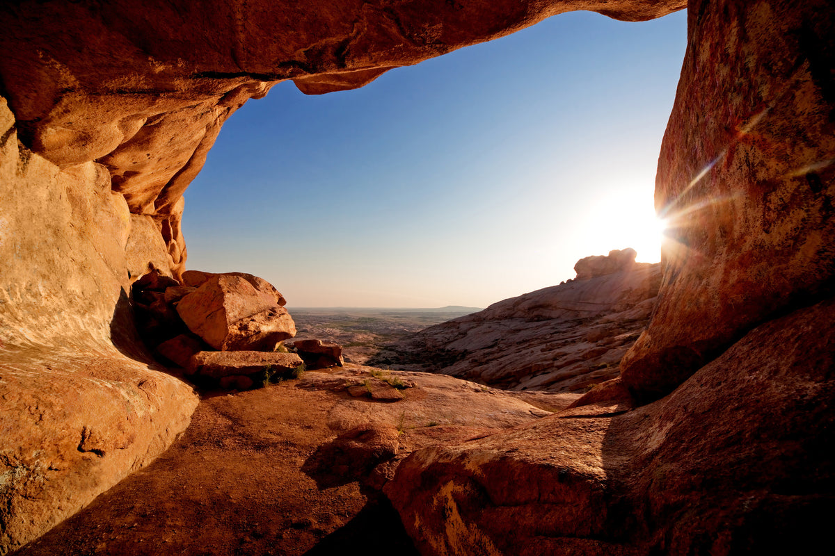 framedposter-print-sunset-in-front-of-the-cave