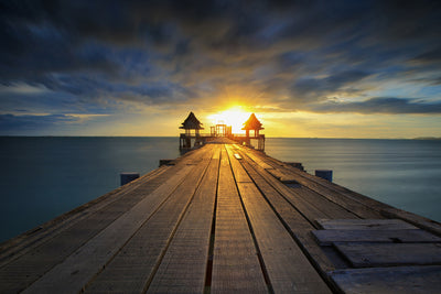 poster-print-sunset-at-the-wooden-bridge